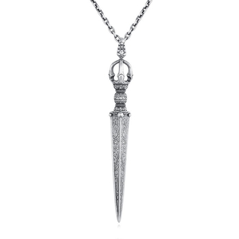 Muški Vajra privjesak, ogrlica-amulet od srebra 925, godina zodijaka