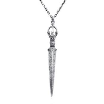 Muški Vajra privjesak, ogrlica-amulet od srebra 925, godina zodijaka