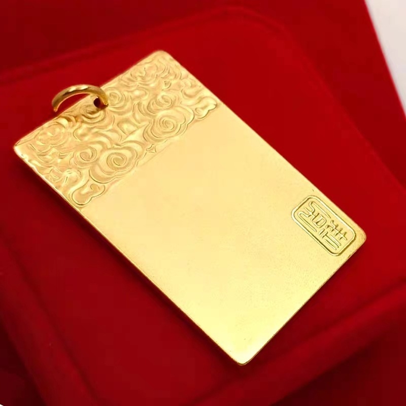Izvrsno izrađen mesing s pozlaćivanjem, drevni kvadratni talisman, unisex ogrlica