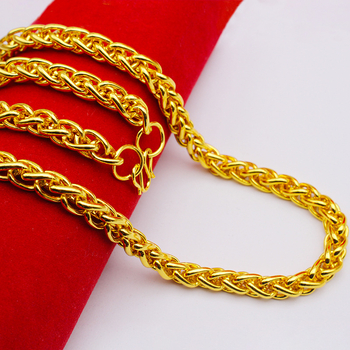 Muški lanac od legure s uzorkom zmijskog kostiju, 7N, imitacija zlata 18K