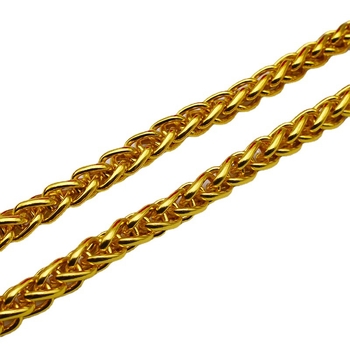 Muški lanac od legure s uzorkom zmijskog kostiju, 7N, imitacija zlata 18K