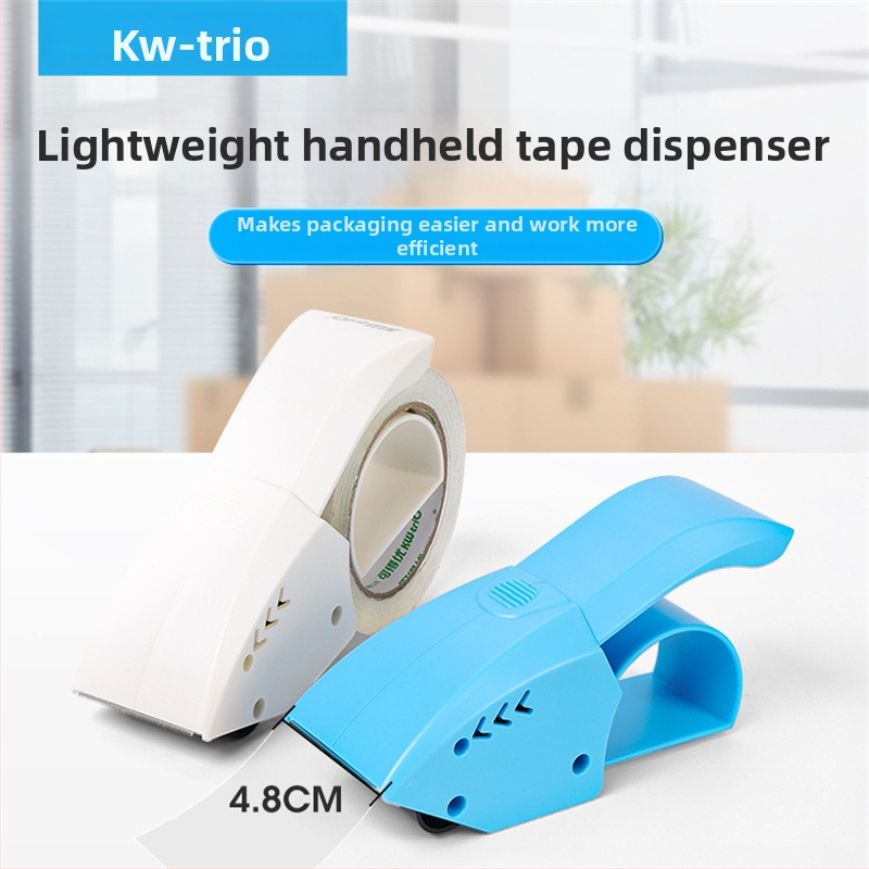 KW-TRIO 3332 Пластмасов рязач за лента за опаковане, ръчен запечатвач за кутии, 48 мм ширина