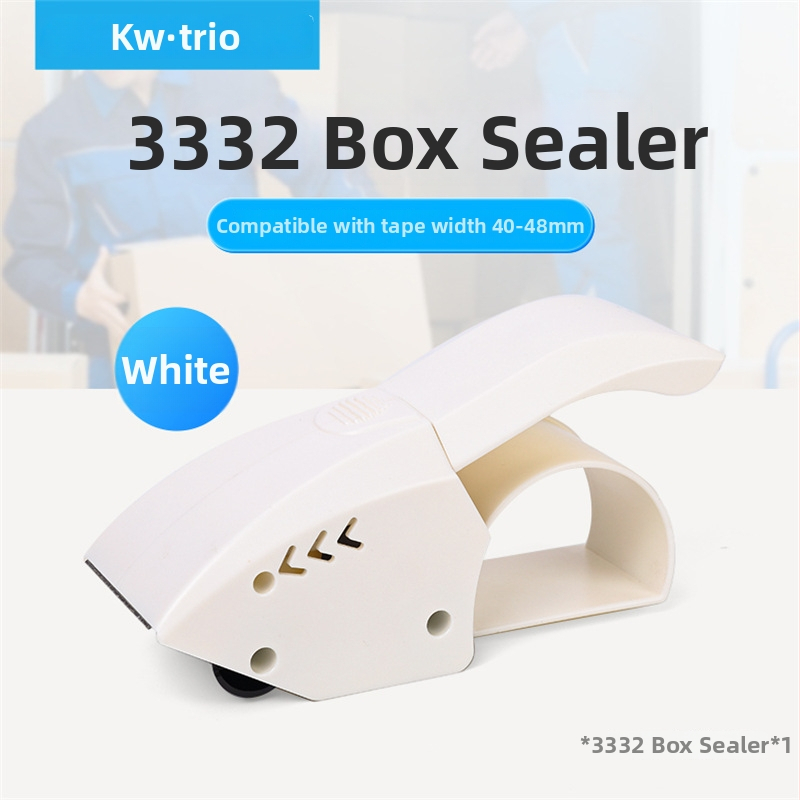 KW-TRIO 3332 Пластмасов рязач за лента за опаковане, ръчен запечатвач за кутии, 48 мм ширина