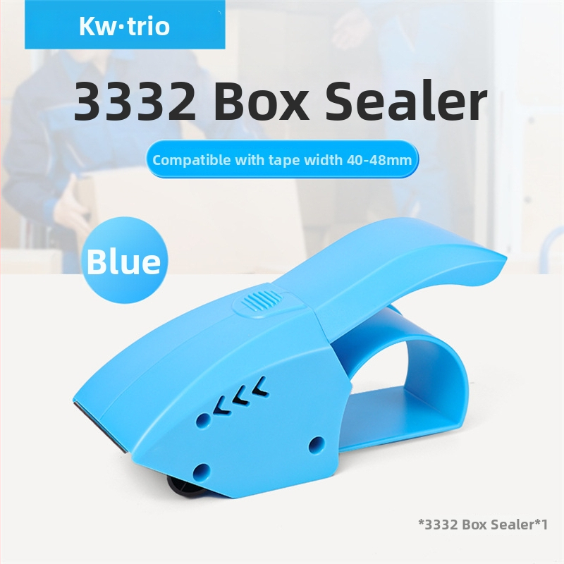 KW-TRIO 3332 Пластмасов рязач за лента за опаковане, ръчен запечатвач за кутии, 48 мм ширина