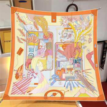Ženski poliester šal kvadratnog oblika 90 × 90 cm – zaštita od sunca, lagani šal, svestran dodatak