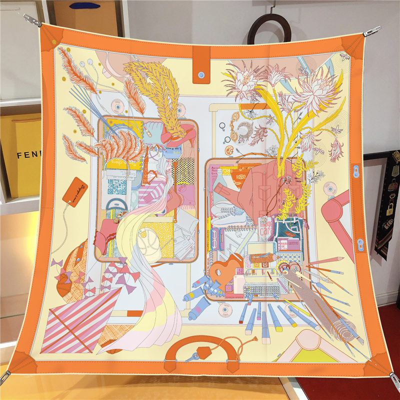 Ženski poliester šal kvadratnog oblika 90 × 90 cm – zaštita od sunca, lagani šal, svestran dodatak