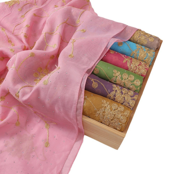 Novi šifon šal s izvezenim ukrasom od kristala, wrap šal za žene, 70×175 cm