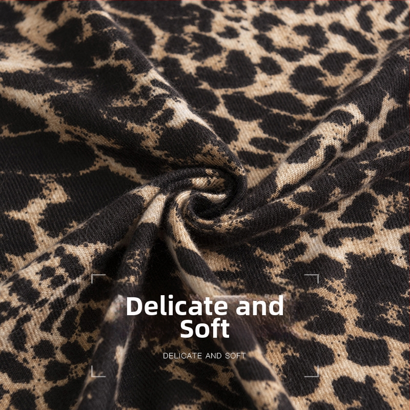 Mű kasmírsál leopard mintával, őszi-téli szezonra, meleg, hosszú sál, elegáns, kiváló minőségű