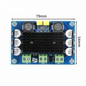 XH-M542 mono 100W digitalna pločica pojačala TPA3116D2 digitalno audio pojačalo pločica 12-26V