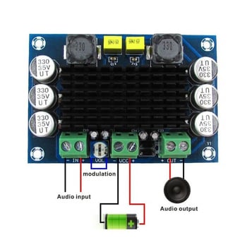 XH-M542 mono 100W digitalna pločica pojačala TPA3116D2 digitalno audio pojačalo pločica 12-26V