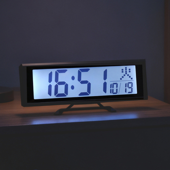 LCD ρολόι με ραδιοφωνικό έλεγχο και αυτόματη διόρθωση ώρας, επιτραπέζιο αθόρυβο ψηφιακό ξυπνητήρι με λειτουργία snooze