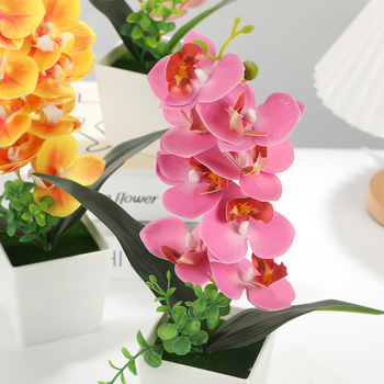 Τεχνητό Μπονσάι Phalaenopsis — διακοσμητικό για το σπίτι με μεταξωτά άνθη