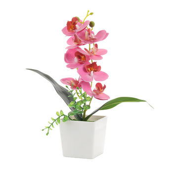 Τεχνητό Μπονσάι Phalaenopsis — διακοσμητικό για το σπίτι με μεταξωτά άνθη