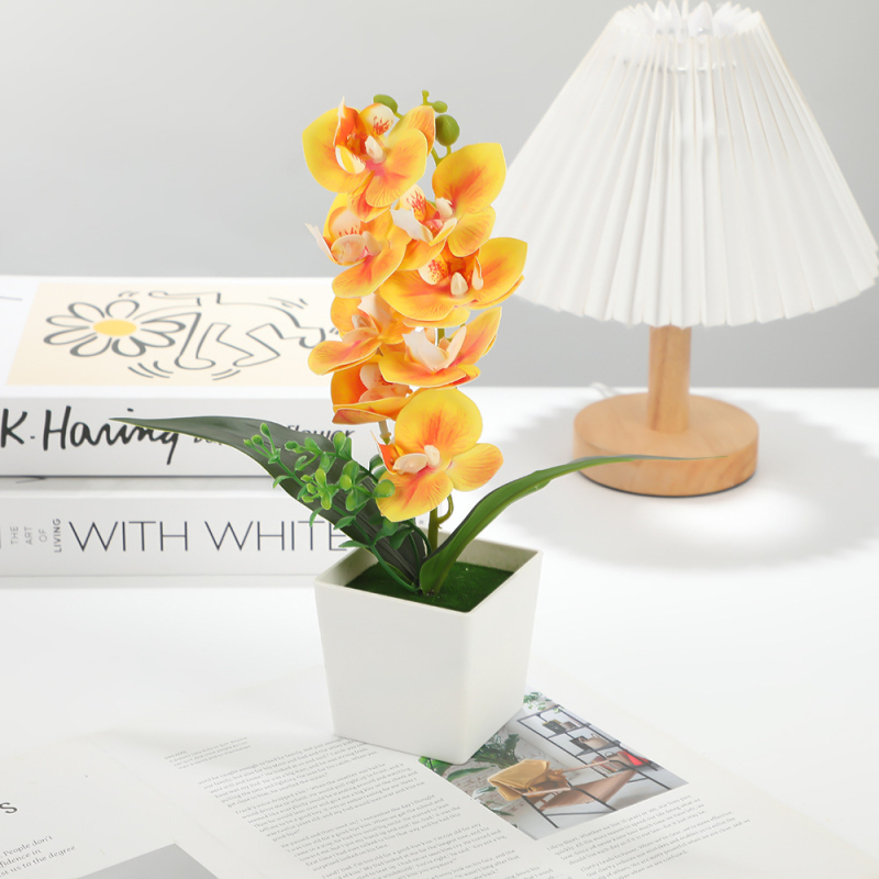 Τεχνητό Μπονσάι Phalaenopsis — διακοσμητικό για το σπίτι με μεταξωτά άνθη