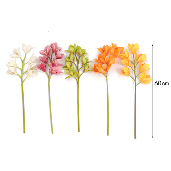 Τεχνητή ορχιδέα Cymbidium σε σκανδιναβικό στυλ για το σαλόνι, διακοσμητικό για τραπεζιού, οικιακή διακόσμηση, ύψος 44 εκ.