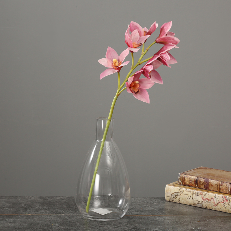 Τεχνητή ορχιδέα Cymbidium σε σκανδιναβικό στυλ για το σαλόνι, διακοσμητικό για τραπεζιού, οικιακή διακόσμηση, ύψος 44 εκ.