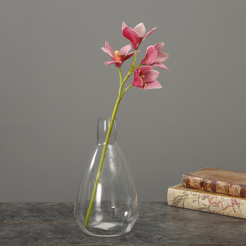Τεχνητή ορχιδέα Cymbidium σε σκανδιναβικό στυλ για το σαλόνι, διακοσμητικό για τραπεζιού, οικιακή διακόσμηση, ύψος 44 εκ.