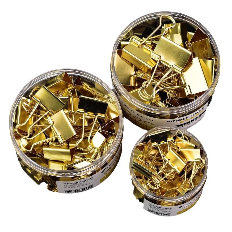 Three Woods MC99-3/4/5 Μεγάλο χρυσό κλιπ από ανοξείδωτο ατσάλι για γραφείο