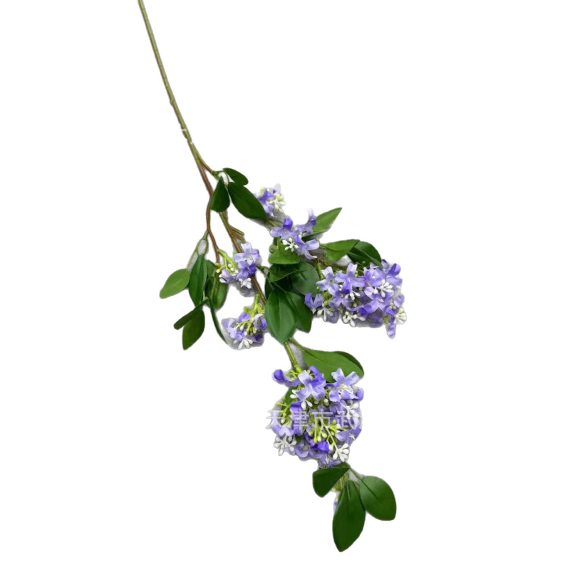 Τεχνητό lilac με φύλλα και osmanthus, διακόσμηση σπιτιού, ανθοδέσμη, αξεσουάρ φωτογράφισης, πράσινο τεχνητό φυτό