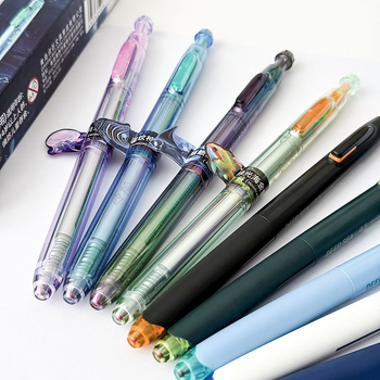 Dianshi 0144A1 Gel στυλό, Deep Sea Cabin – περιορισμένη φαντασία έκδοση, διπλό σφαιρίδιο, γρήγορο στέγνωμα, αθόρυβο, φωσφορίζον στο σκοτάδι, μεγάλη χωρητικότητα, μαύρη μελάνη