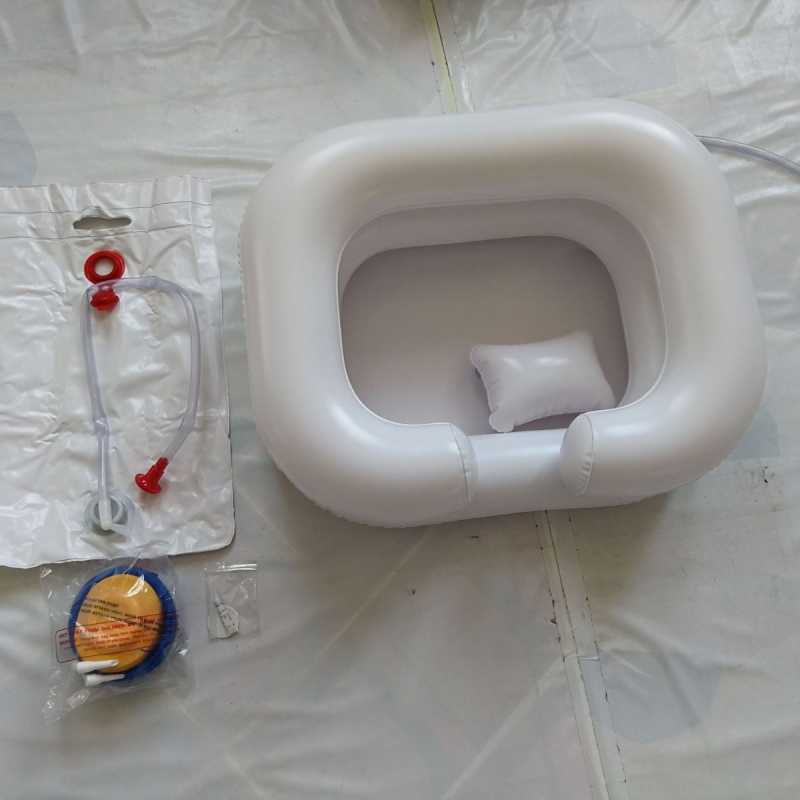 PVC napuhljivi sklopivi bazen za pranje kose – prijenosni za frizerske salone i bolnice