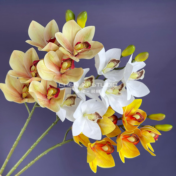 Visokokvalitetna 3D-otiskana umjetna Phalaenopsis orhideja, velika orhideja, realističan svadbeni dekor za aranžiranje cvjetnih kompozicija