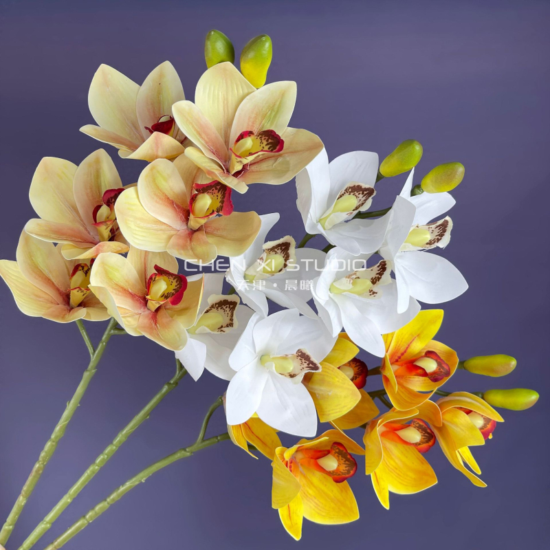 Visokokvalitetna 3D-otiskana umjetna Phalaenopsis orhideja, velika orhideja, realističan svadbeni dekor za aranžiranje cvjetnih kompozicija