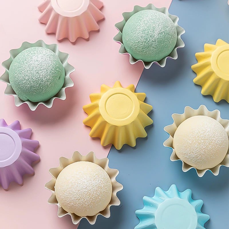 Jednokratne papirnate košarice za mini cupcake-ove, dno od papira s PE premazom, pogodné za pećnicu
