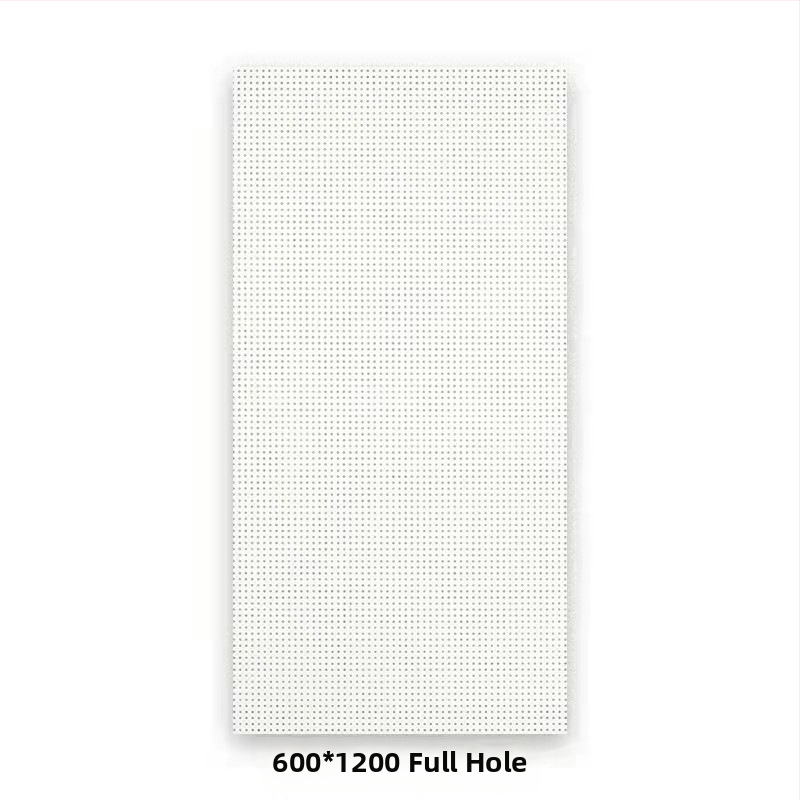 600x600 hliníkový panel stropu s perforáciou a mikrootvormi, pre integrované stropy, kancelárie, školy a továreň