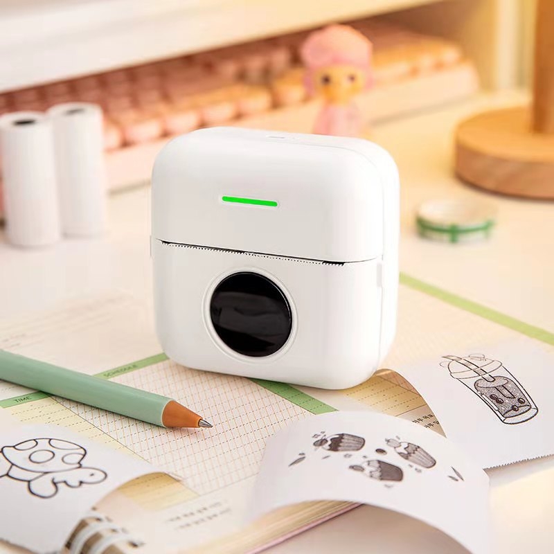 Prijenosni Bluetooth termični tisak za pogreške u zadacima i učenje — etikete 75×30 mm, termalni papir, dvostrani tisak, veličina 80×80 mm