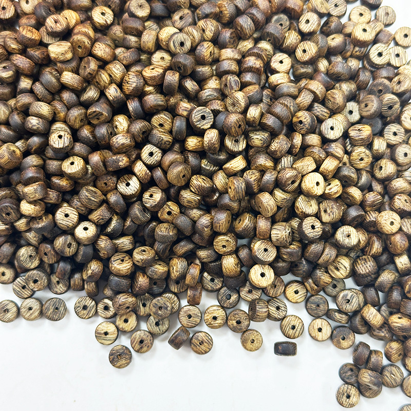 Zelena Agarwood – Labave perle od Agarwooda, Debeli komadići, Perle za abakus, Cylindrične perle, DIY