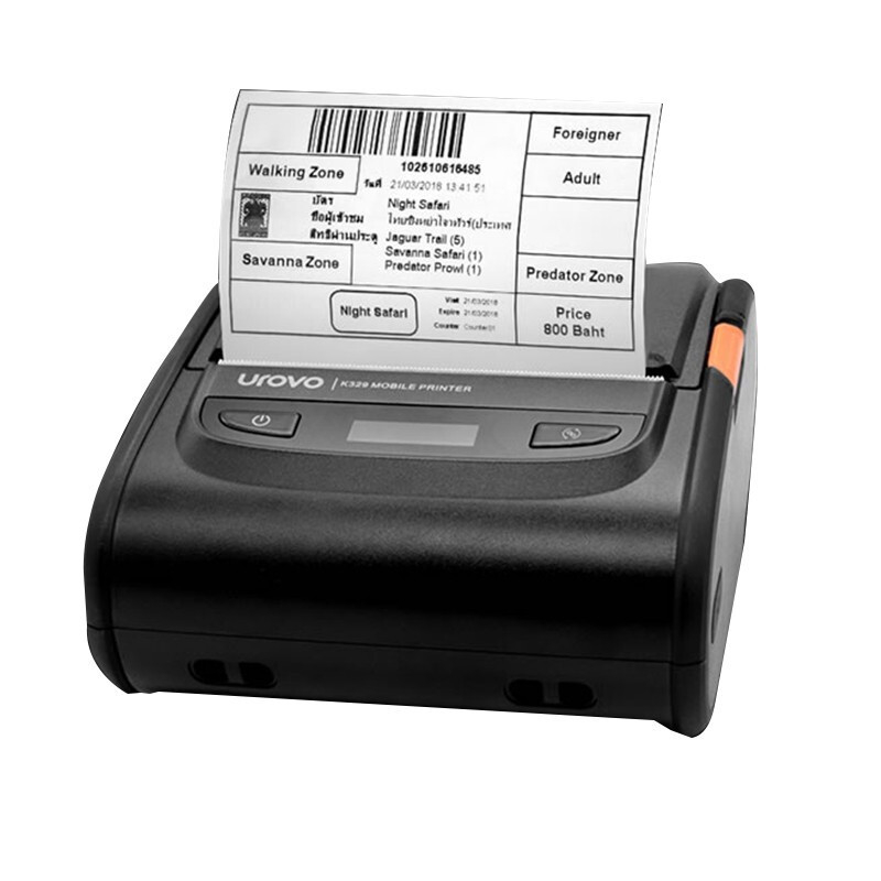 Urovo K329 prenosivi pisač barkodova, termalni pisač etiketa, širine 72 mm USB