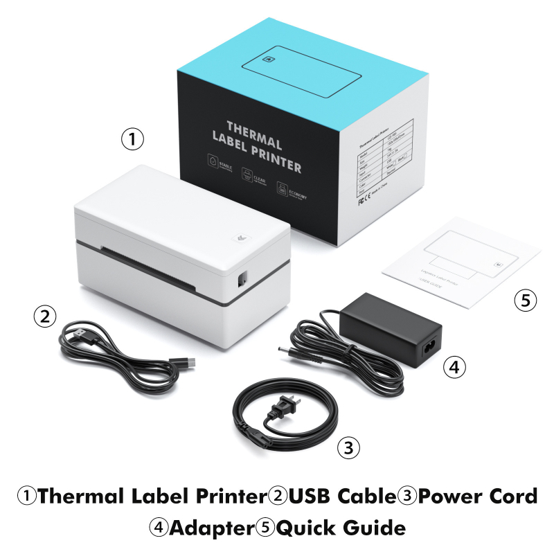 Bluetooth termalni pisač za etikete za dostavu (dvije kopije) – USB, 24V, rola 110 mm, širina ispisa 48–110 mm