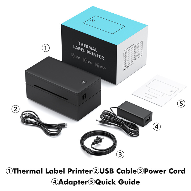 Bluetooth termalni pisač za etikete za dostavu (dvije kopije) – USB, 24V, rola 110 mm, širina ispisa 48–110 mm