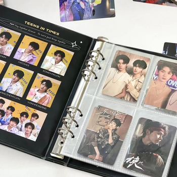 Deer Yu čvrsti kartični album za 3 inčne Polaroid fotografije, crtić stil, četverogridni raspored, za žene