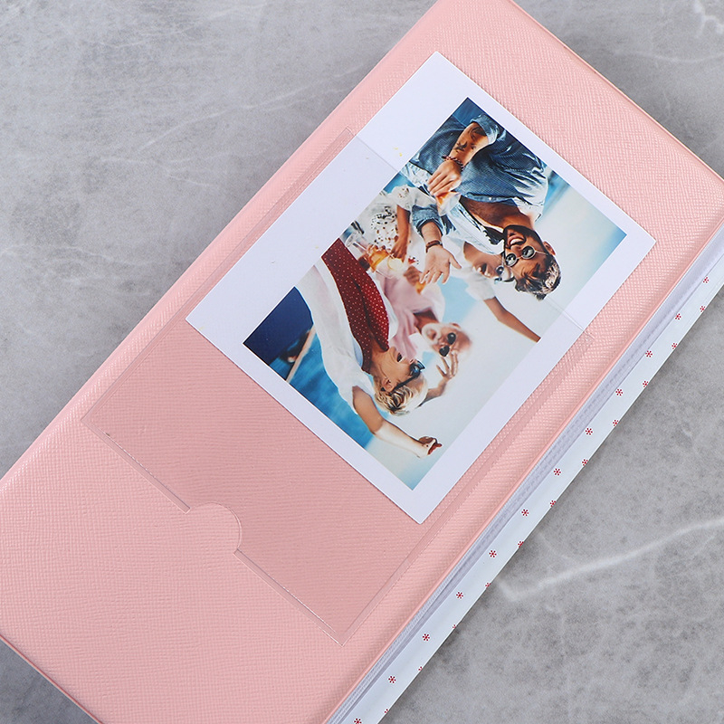 5-inčni PP fotoalbum za Polaroid, velik kapacitet, 16 unutarnjih stranica, dimenzije 10,3 × 10,6 cm