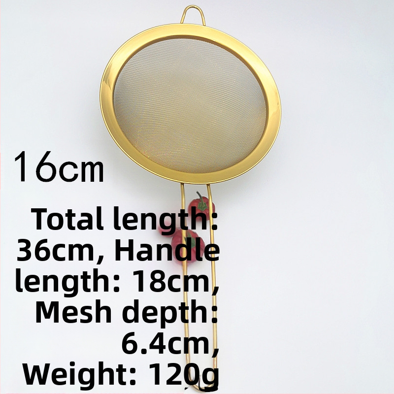 Sită fină din titan pentru făină – filtru manual pentru lapte de soia, sucuri și Bird's Nest