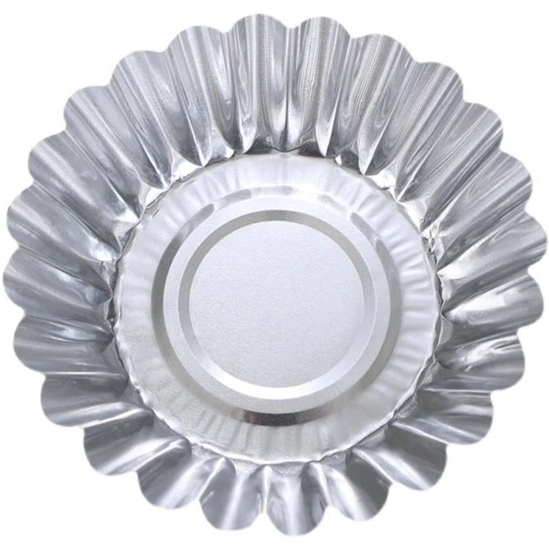Jednokratna kalupa za pečenje s oblikom chrysanthemum od aluminijske folije, čipkasti rub, debeli kalup za jaja tart i kolač