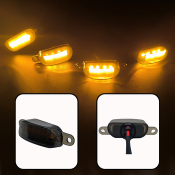 Ambersárga LED nappali világítású grill off-road járművekhez, univerzális pickupok és sedanok számára