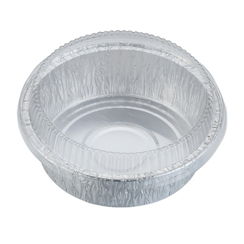 Jednokratna okrugla posuda od aluminijske folije, kapaciteta 400 ml, promjera 85 mm, pogodna za roštilj i parena jaja