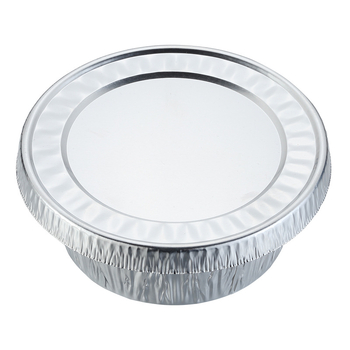 Jednokratna okrugla posuda od aluminijske folije, kapaciteta 400 ml, promjera 85 mm, pogodna za roštilj i parena jaja