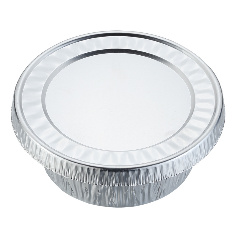 Jednokratna okrugla posuda od aluminijske folije, kapaciteta 400 ml, promjera 85 mm, pogodna za roštilj i parena jaja