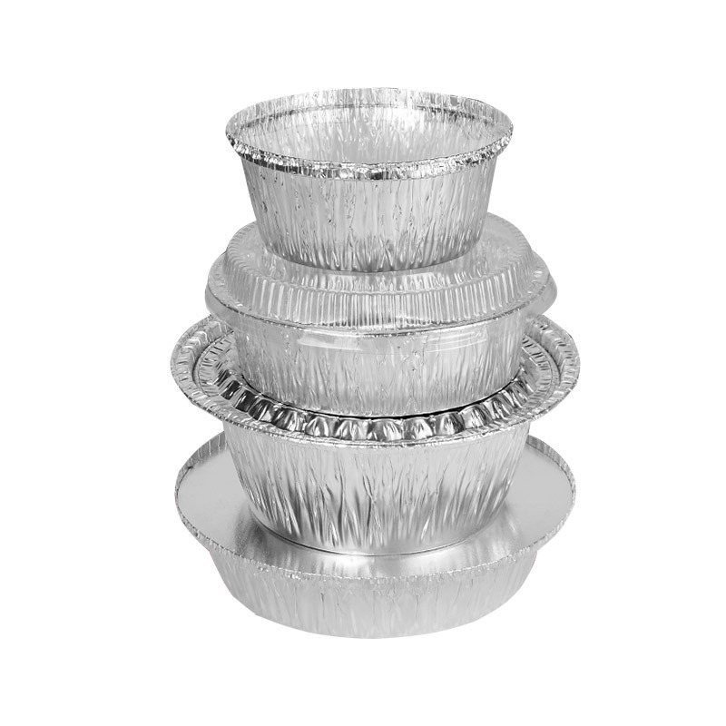 Jednokratna okrugla posuda od aluminijske folije, kapaciteta 400 ml, promjera 85 mm, pogodna za roštilj i parena jaja