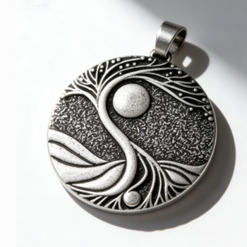 Ogrlica s privjeskom Drvo života, od cinkovog legura, unisex, etno vintage nordijski Odin inspiriran