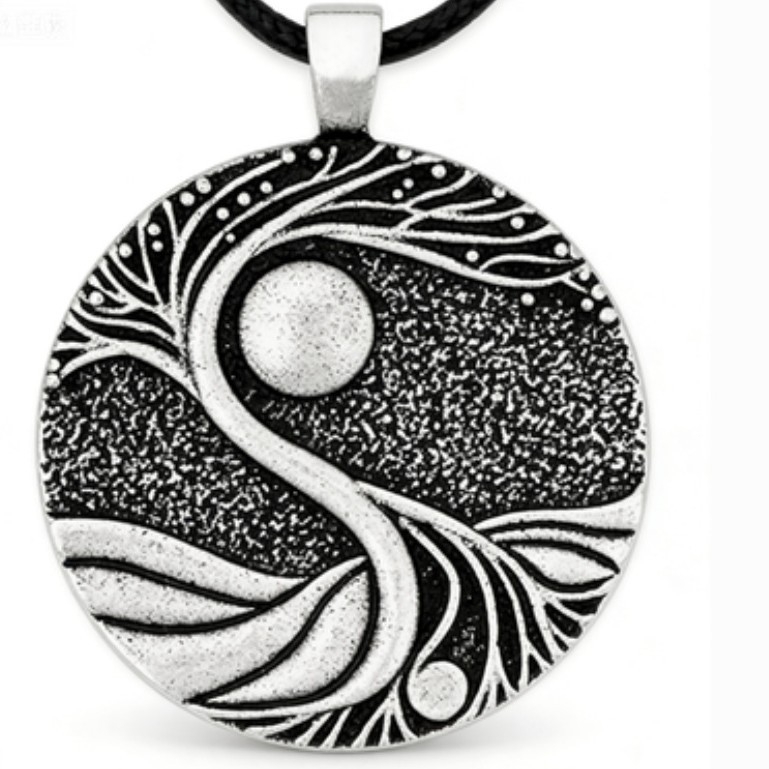 Ogrlica s privjeskom Drvo života, od cinkovog legura, unisex, etno vintage nordijski Odin inspiriran