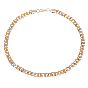 Unisex zlatno-toni lanac s NK4 kvadratnim privjeskom, geometrijski debeli lanac, duljina 51–60 cm, od željeza