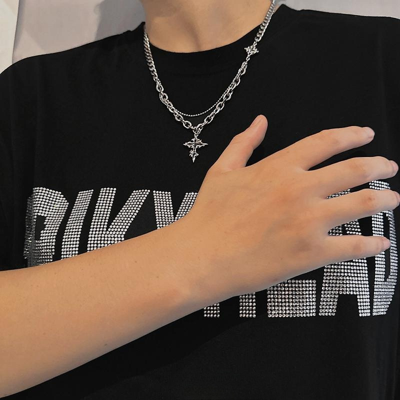 Muški lanac s križem, hip-hop stil, duljina 41–50 cm