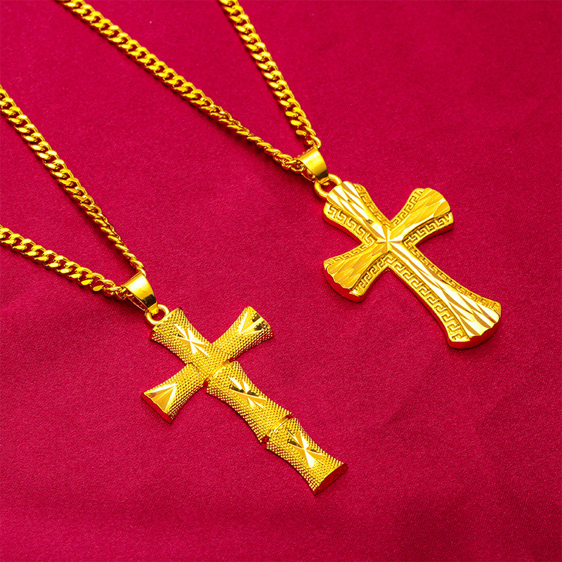 Geometrijski brončani ogrlica s privjeskom, unisex