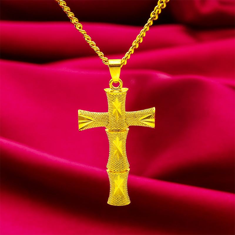 Geometrijski brončani ogrlica s privjeskom, unisex
