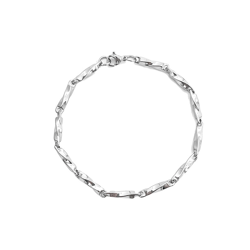 Muško ogrlica od titan čelika, minimalistički geometrijski dizajn, hip-hop stil, unisex, duljina 41–50 cm